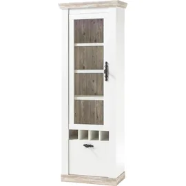 Home Affaire Vitrine Florenz 70 x 37 x 201 cm Weiß