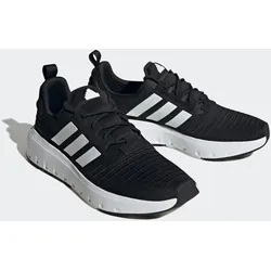 Sneaker ADIDAS SPORTSWEAR "SWIFT RUN", Gr. 42,5, schwarz-weiß (core schwarz, cloud weiß, cloud weiß), Textil, sportlich, Schuhe