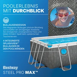 BESTWAY Steel Pro MAX Frame Pool 488 x 244 x 122 cm