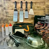 Grillpeter Grillbesteck Set 14 tlg. Edelstahl schwarz