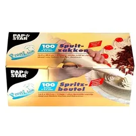 Papstar Spritzbeutel 0,4 l 30,5 cm x 16,2 cm transparent