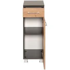 WELLTIME Avignon Unterschrank 30 x 79 x 35 cm Braun/Grau