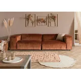 MASSIVMOEBEL24.DE Sofa 3-Sitzer 286x103x69 Cord kupfer VALENCIA
