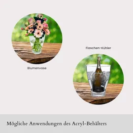 cootab cooler table Beistelltisch mit Acryl-Kühler - Champagner