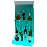 Xlmoebel Barschrank Neuheit: Moderne LED-Beleuchtung für Barregal mit Wasserwand-Design (Led Bar) Hergestellt in Europa weiß