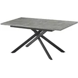 B&D home Esstisch Anthrazit, Holz, 120x76x80 cm, Esszimmer, Tische, Esstische