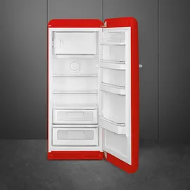 Smeg FAB28RRD5 Retro-Kühlschrank (270 l, 1530 mm hoch, Rot)