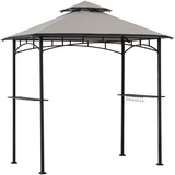 Sunjoy Grill Pavillon, Metall, 244x258x152 cm, wetterbeständig, Sonnen- - 244cm x 152cm,