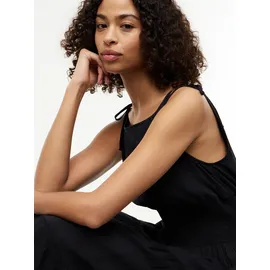 Tommy Hilfiger Trägerkleid Midikleid Schwarz M