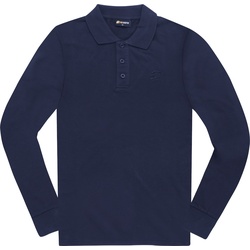 FC-Moto Long Run Polo Langarmshirt, blau, Größe L für Männer