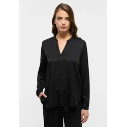 Longbluse ETERNA "LOOSE FIT", Damen, Gr. 46, schwarz, 100% Viskose, klassisch, Blusen