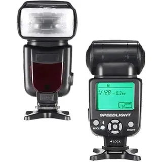Speedlite Blitz mit LCD-Display kompatibel mit Panasonic Lumix S5 II