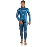 Cressi Herren Neoprenanzug Free Man Two-Pieces Wetsuit 3.5mm, Blau, XL/5, LF451005