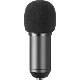 Mars Gaming MMIC-XT, Professionelles High Definition 192Khz 24-bit Studiomikrofon, Kugelarm, Anti Shock Mount, Pop Filter Metallgitter, Schwarz