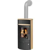 Kaminofen Oranier Pori Aqua, wasserführend, Sandstein / Stahl schwarz, 10 kW - 7712 42