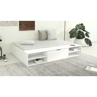 Home Affaire Stauraumbett »Cavan, Jugendbett, Podestbett, Futonbett, Made in...
