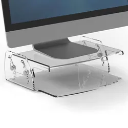 Fellowes Monitorständer Clarity transparent mit CashBack 0043859752706 Fellowes
