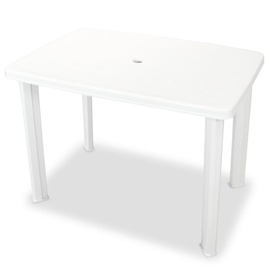 vidaXL Bistroset 3-tlg. weiß