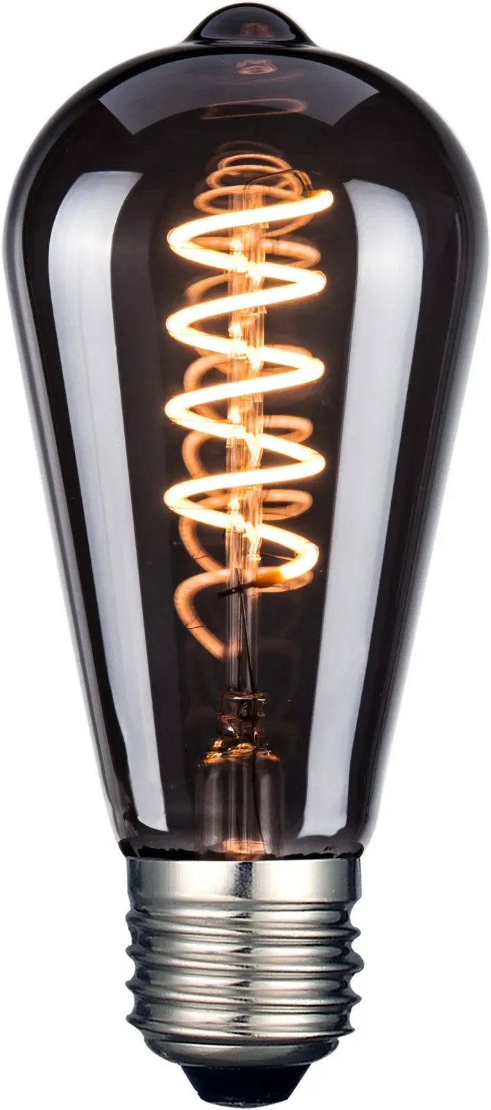 LUXULA LED-Filament-Lampe, SPIRAL, Pear, E27, 4W, 40lm, 1800K, dimmbar