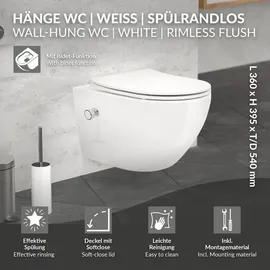 luxebath WC-Sitz Softclose Weiß