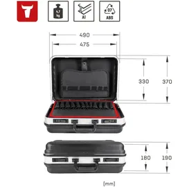 Stier Werkzeugkoffer Basic leer schwarz