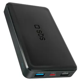 SBS TTBB10000FASTK Powerbank fast charge mit 10000 mAh Schwarz
