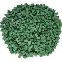 LEGO LEGO: 100 Stück Profil-Mauersteine 1x2 in Sandgrün -