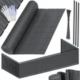 Kesser KESSER® PVC Sichtschutzmatte Sichtschutzzaun Balkonverkleidung Windschutz Wetterfest verstärkten