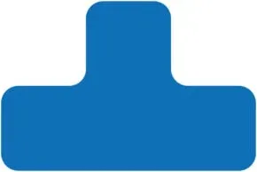 Eichner Stellplatzmarker T-Stück Pol Blau