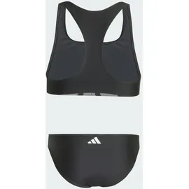 adidas Big Logo Bikini Set mit C-förmigem Rücken für Kinder schwarz 122-128cm 7-8J