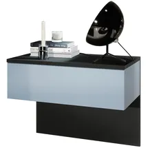 Vladon Nachtschrank Sleep 60 x 46 x 35 cm Blau/Petrol