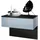 Vladon Nachtschrank Sleep 60 x 46 x 35 cm Blau/Petrol