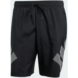 adidas Badeshorts Big Bars Schwarz/Weiß XS