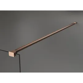 Mexen Kioto Duschtrennwand Walk-in 120 x 200 cm, Spiegel 8 mm, gebürstetes Kupfer - 800-120-101-65-50