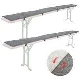 Dune Design Bierbankauflage 220 x 25 x 1 cm Filz 2 St.