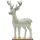 Trendline Deko Holz Rentier 59 x 5 x 39 cm grau gold Figur