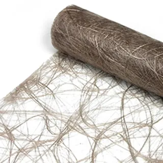 DecoHomeTextil Heimtextilmanufaktur Sizoweb Tischläufer Tischband Dekoration Dekor Breite 30 cm Rollenlänge und Farbe wählbar Sand Natur 5 Meter