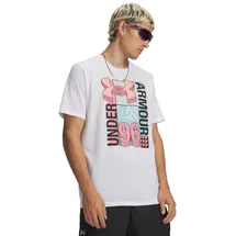 Under Armour Logo Collage SS white posh pink XL