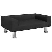 vidaXL Kindersofa schwarz 70 x 45 x 26,5 cm Samt