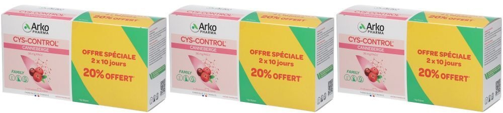 Arkopharma CYS-CONTROL® Sachet 3x2x20 pc(s) sachet(s)