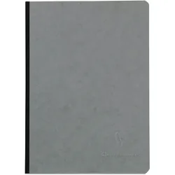 Clairefontaine 5x Notizbuch AgeBag, mit Leinenrücken, 19x25 cm, 96 Blatt blanko - Grau 795405C