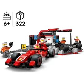 LEGO City - Boxenstopp mit Boxencrew und Ferrari Flitzer