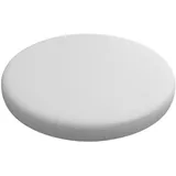 Surwin Stuhlkissen Sitzkissen Rund Bequemes Bodenkissen, Wasserdicht Leder Sitzkissen Boden Gartenmöbel-Kissen für Indoor und Outdoor (45cm,Weiß)