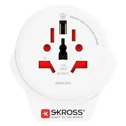 SKROSS Europa / US USB Reiseadapter 1.500281-E