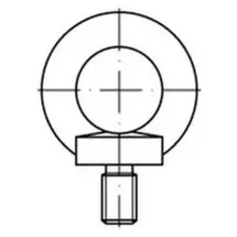 Industrial Quality Supplies Ringschraube DIN 580 M10 C 15 E galvanisch verzinkt 25 Stück