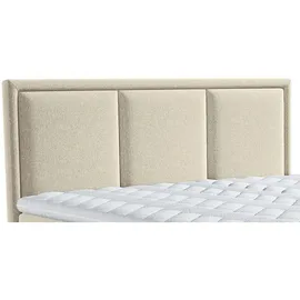 Roller Boxspringbett - beige - H2/H3 - Bettkasten, - inklusive Topper - 140x200 cm
