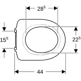 Geberit iCon WC-Sitzring Weiß