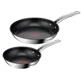 Tefal Intuition B817S255 Topf-Set 2 Stück(e), Pfanne + Kochtopf, Silber