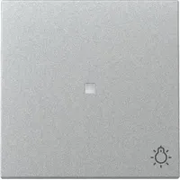 Gira Wippe mit Kontrollfenster und Symbol Licht, Farbe Alu