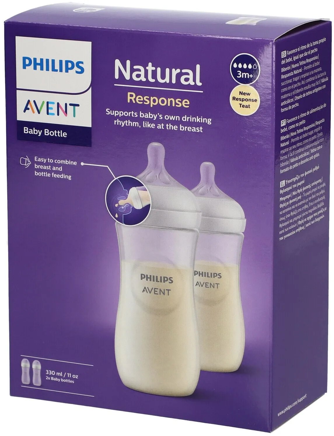 Philips Avent Natural Response Duo Biberons Scy906/02